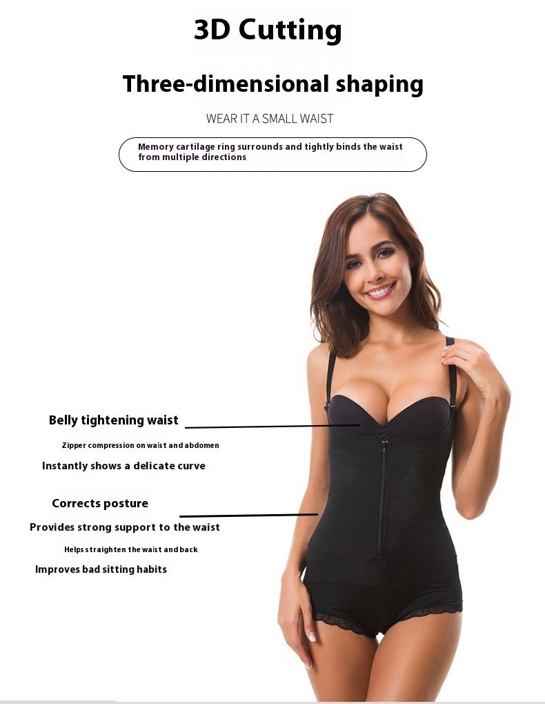 One-Piece Zipper Corset