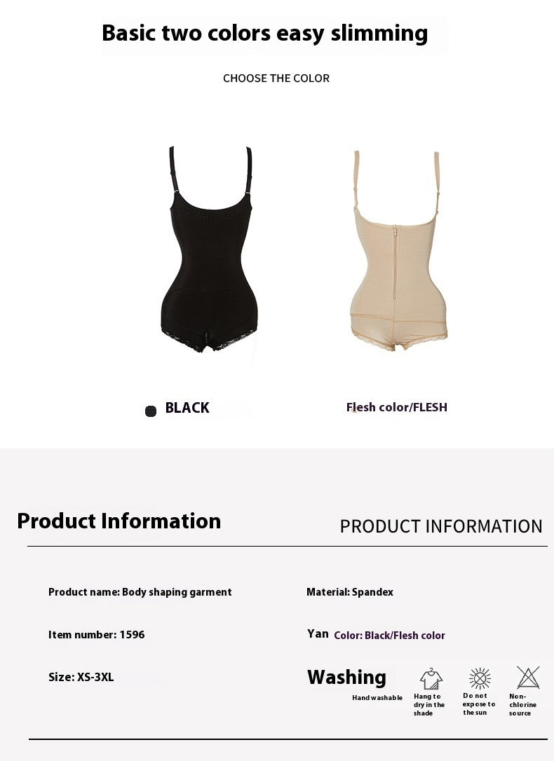 One-Piece Zipper Corset